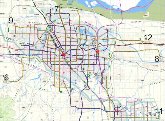 “郑州地铁最新版规划图解读”
